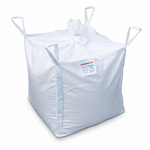 FIBC Bulk Bag – Duffle Top, Spout Bottom – 3000 lb Cap., Food Grade - 35" x 35" x 30" (25 Cu Ft )