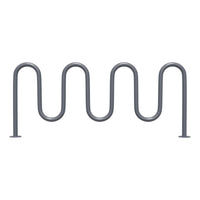 9 bike wave rack - GRAY