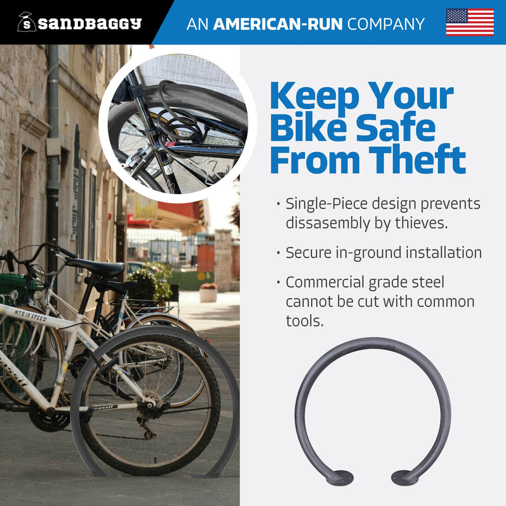 Circle Bike Rack - Gray