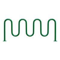 9 bike wave rack - GREEN