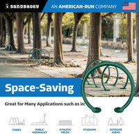 Circle Bike Rack - Green