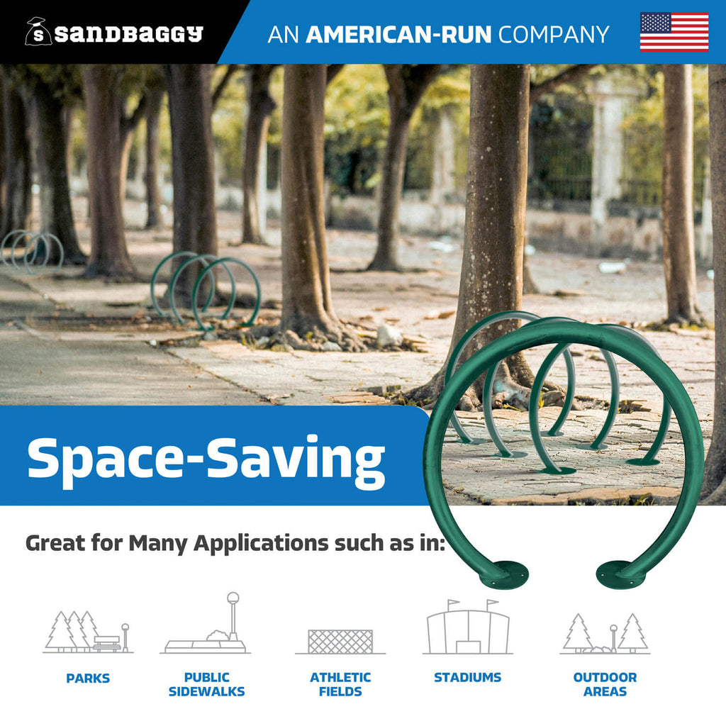 Circle Bike Rack - Green