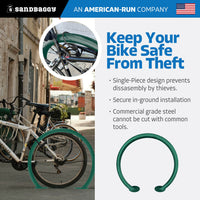 Circle Bike Rack - Green