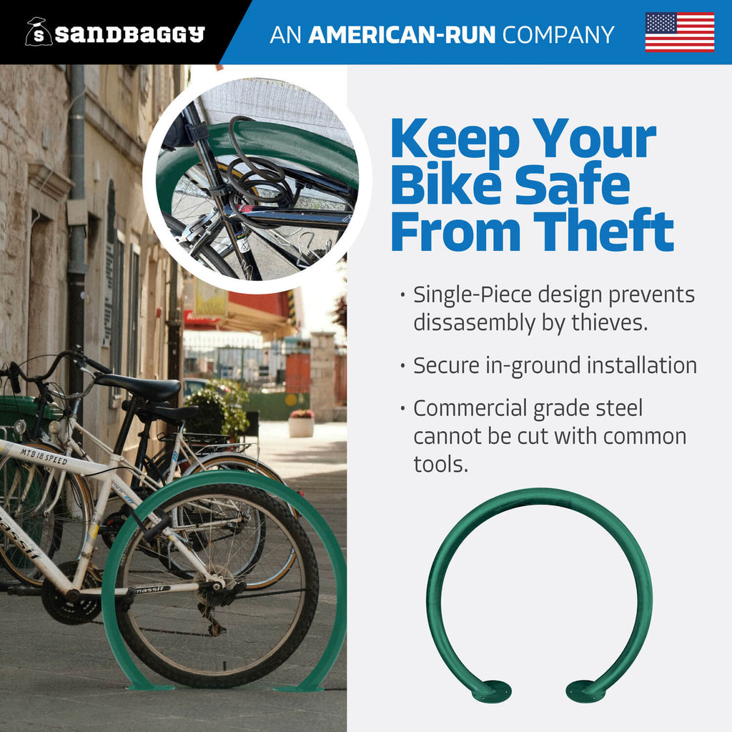 Circle Bike Rack - Green
