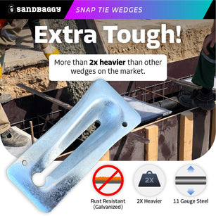 heavy duty galvanized steel snap tie wedges