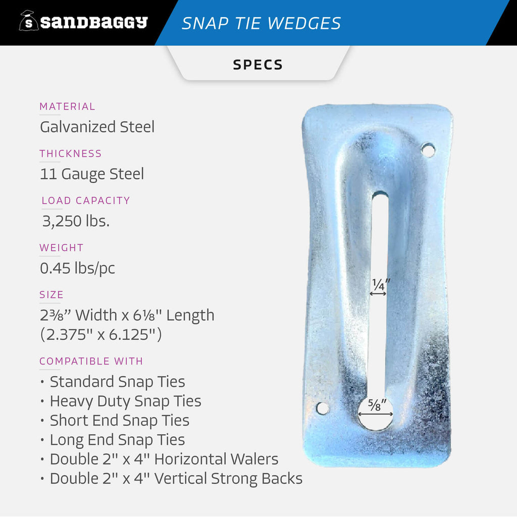 snap tie wedges for sale