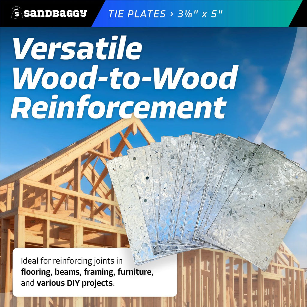 3.125" x 5"Tie Plate for wood to wood reinforcement