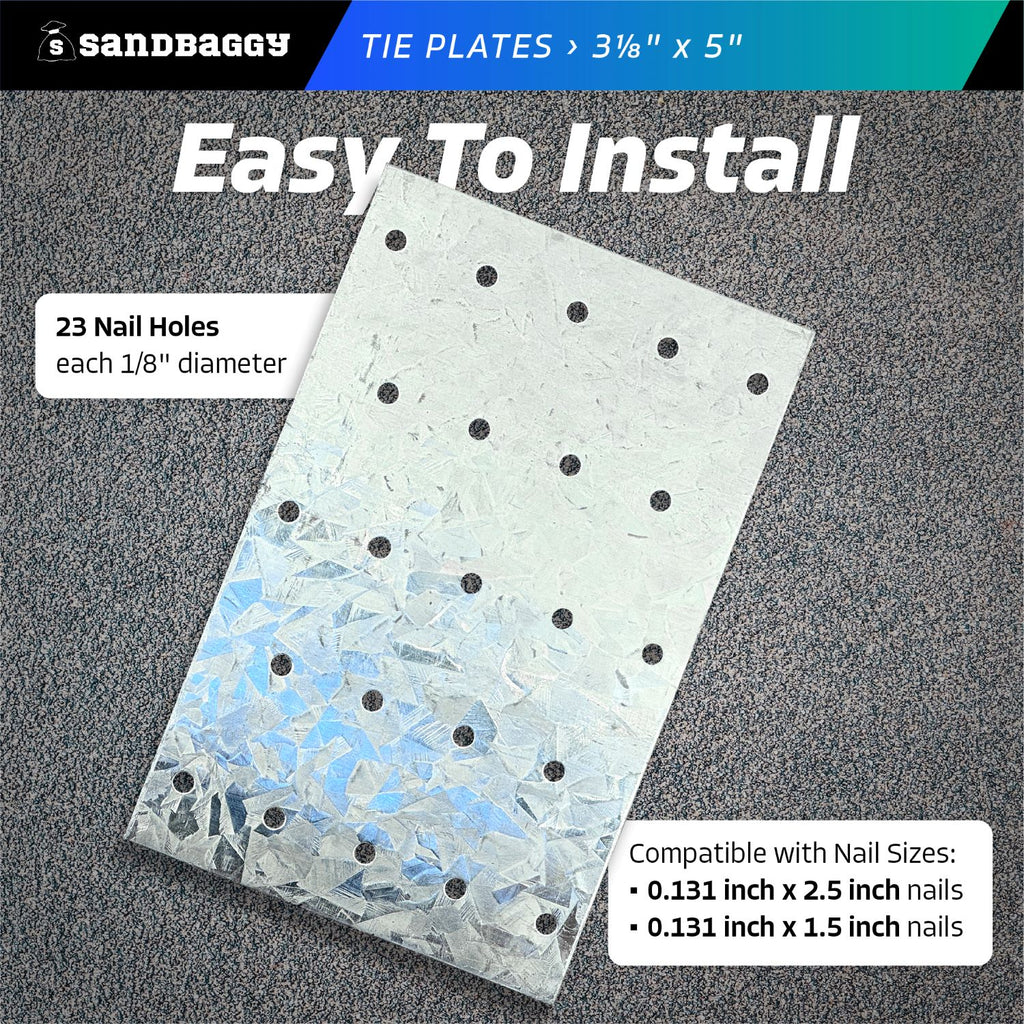 tie plates with 23 nail holes