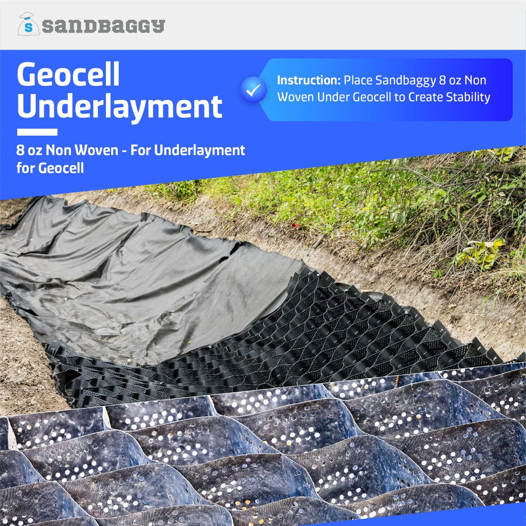 Non Woven Geotextile Fabric Under Geocell