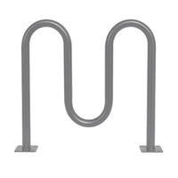 Gray Dual Loop Bike Rack - 5 Capacity 