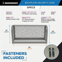 Gray Security Backflow Cage 