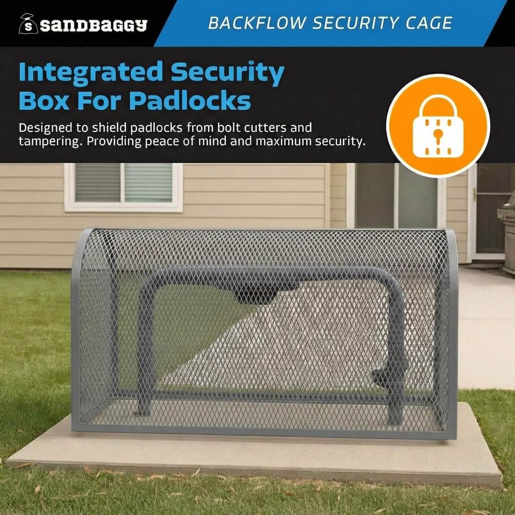 Gray Security Backflow Cage 