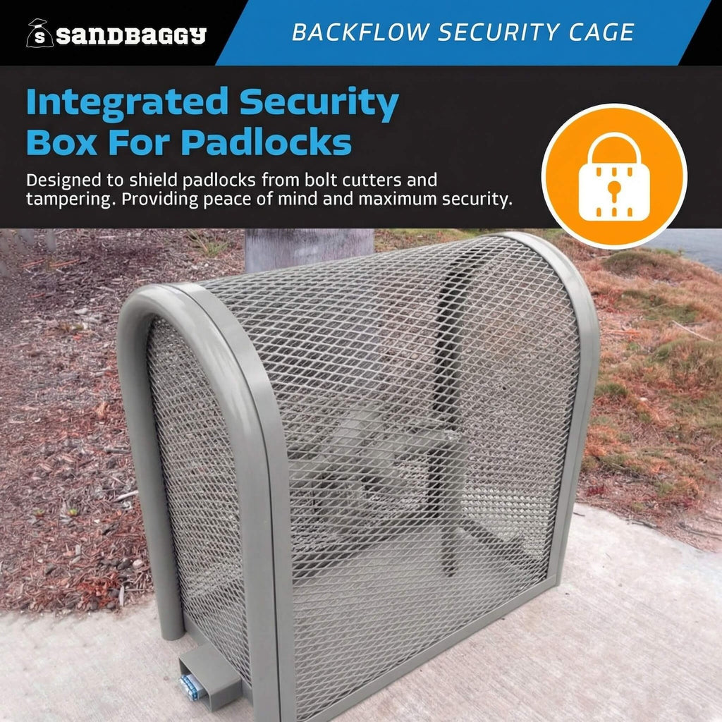 Medium Gray security backflow cage