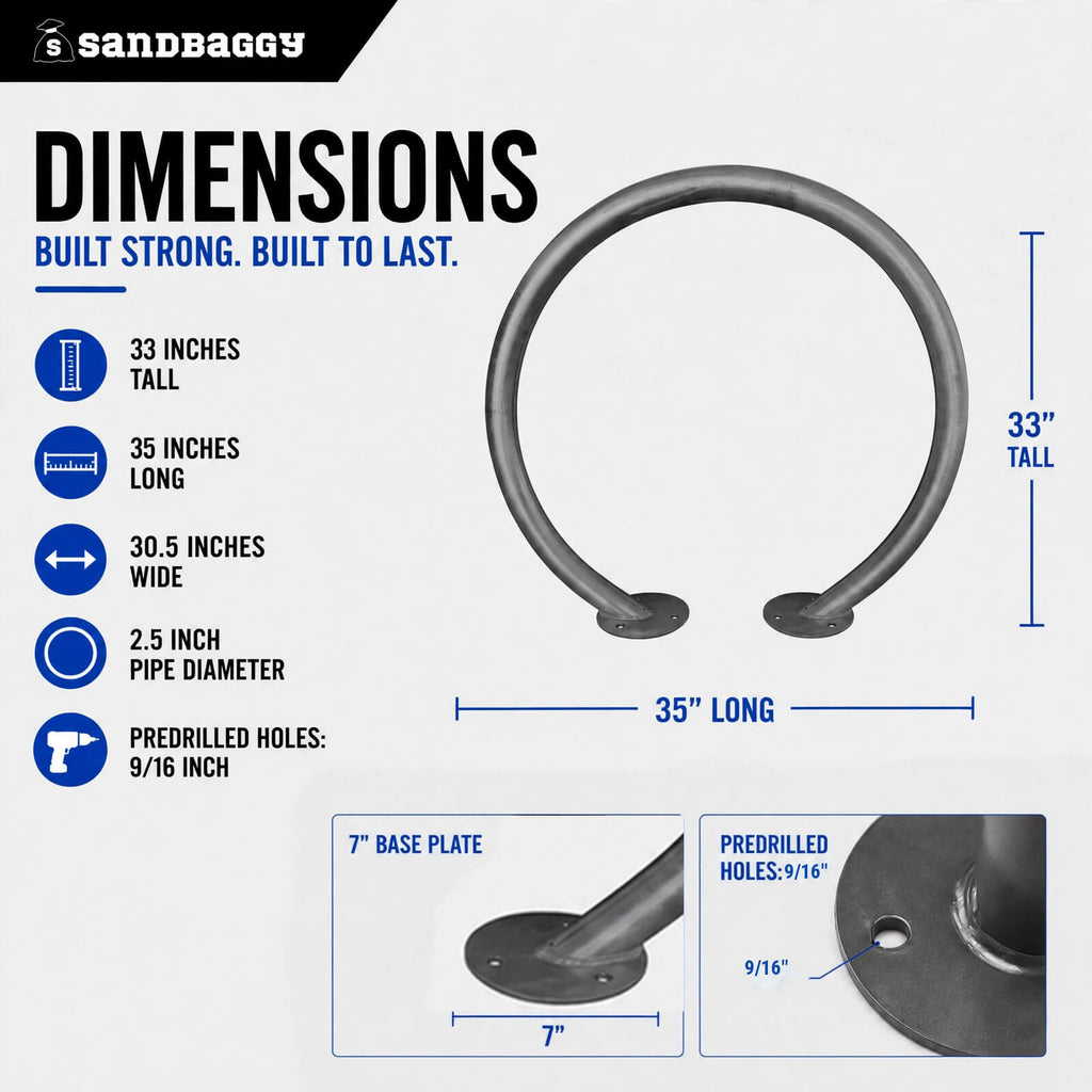 Circle Bike Rack - Gray