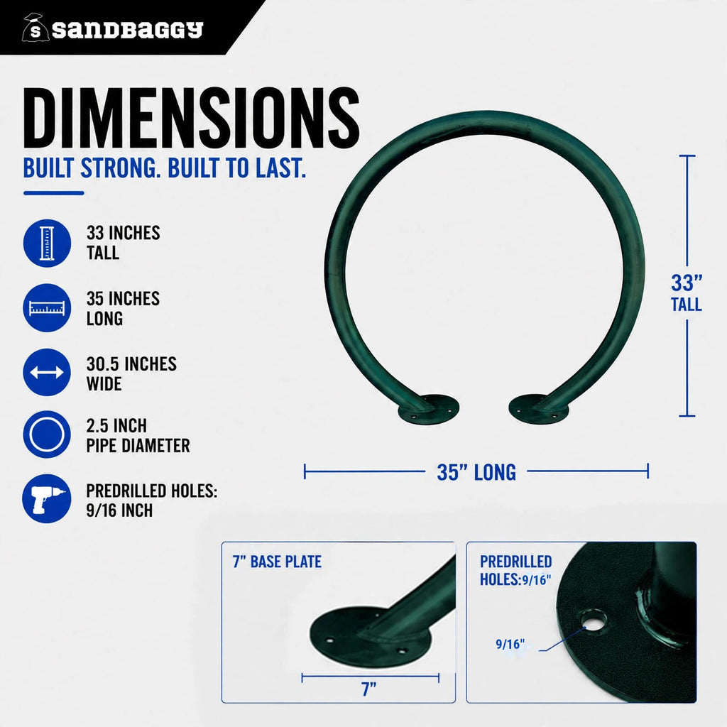 Circle Bike Rack - Green