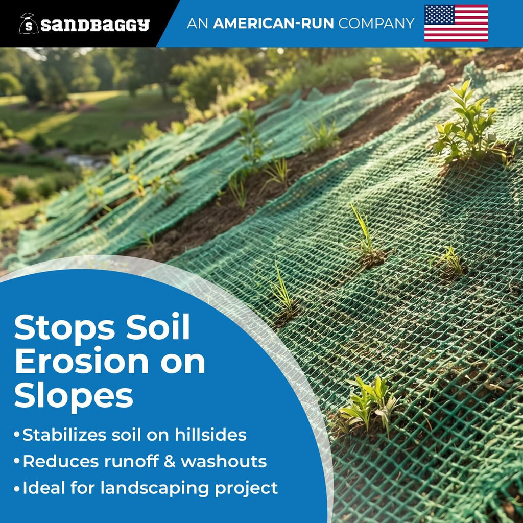 Green Jute Netting erosion control 