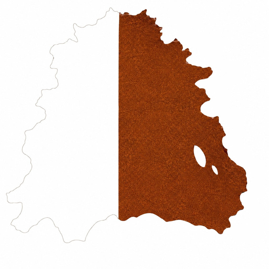 Half Hide Italian Brown Leather