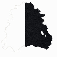 Half Hide Italian Black Leather Hides