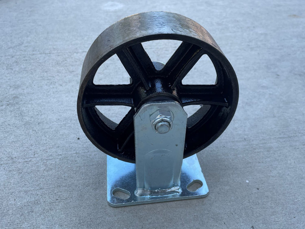 2" wide x 6" diameter rigid casters