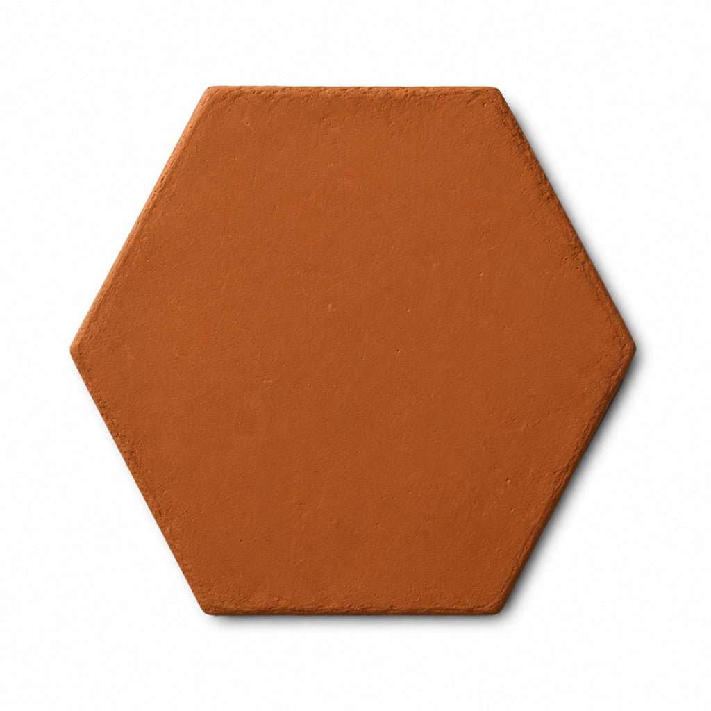 Lincoln Hexagon Saltillo Tile 8.5" x 7.5" | Unsealed Handmade Mexican Tile