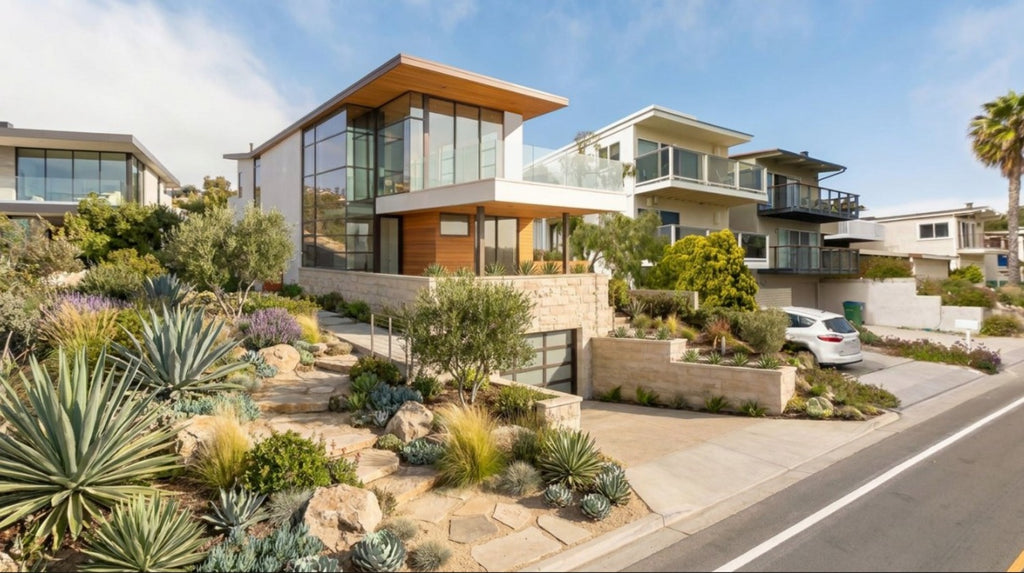 The Vista — Luxury Modern Contemporary Hillside House Plan