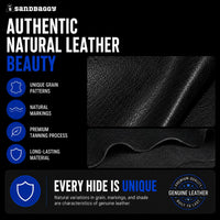 Whole Hide Italian Black Leather Hides