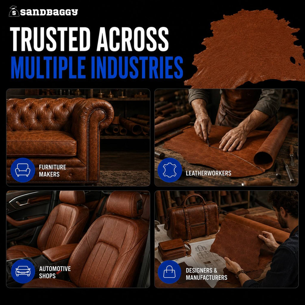 Italian Brown Leather Hides