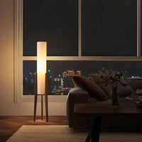 Klarako Japanese Solid Walnut Wood Floor Lamp