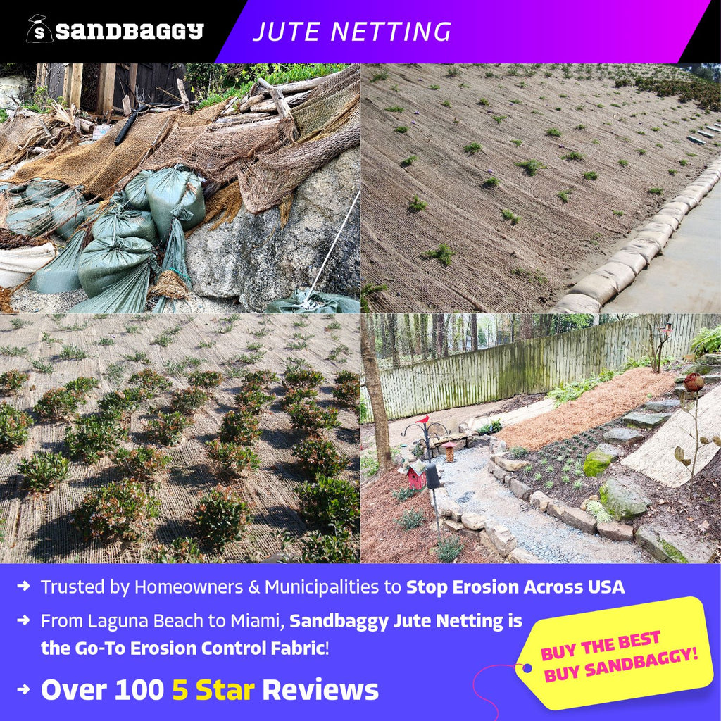 Jute Netting For Erosion Control