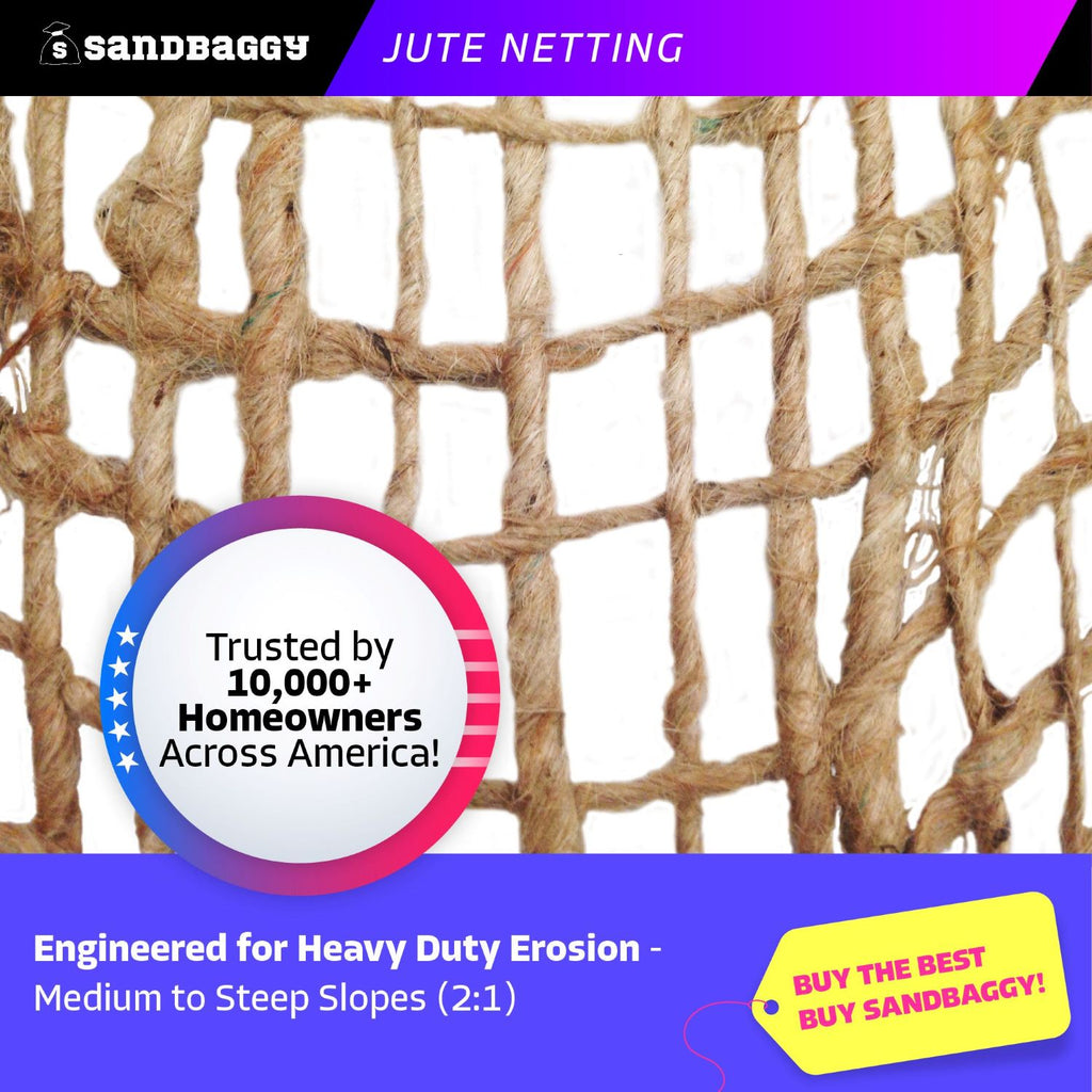 jute netting roll for slope erosion