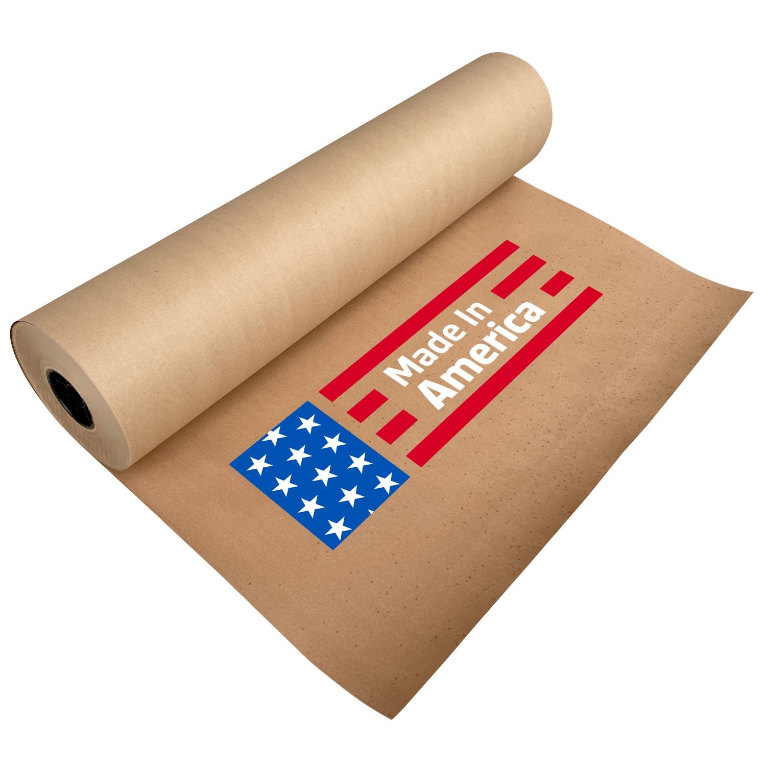 24 inch Lightweight Kraft Paper Rolls - 30 lb. Recycled Paper (Brown)