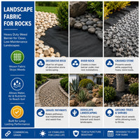 Landscape fabric for rocks