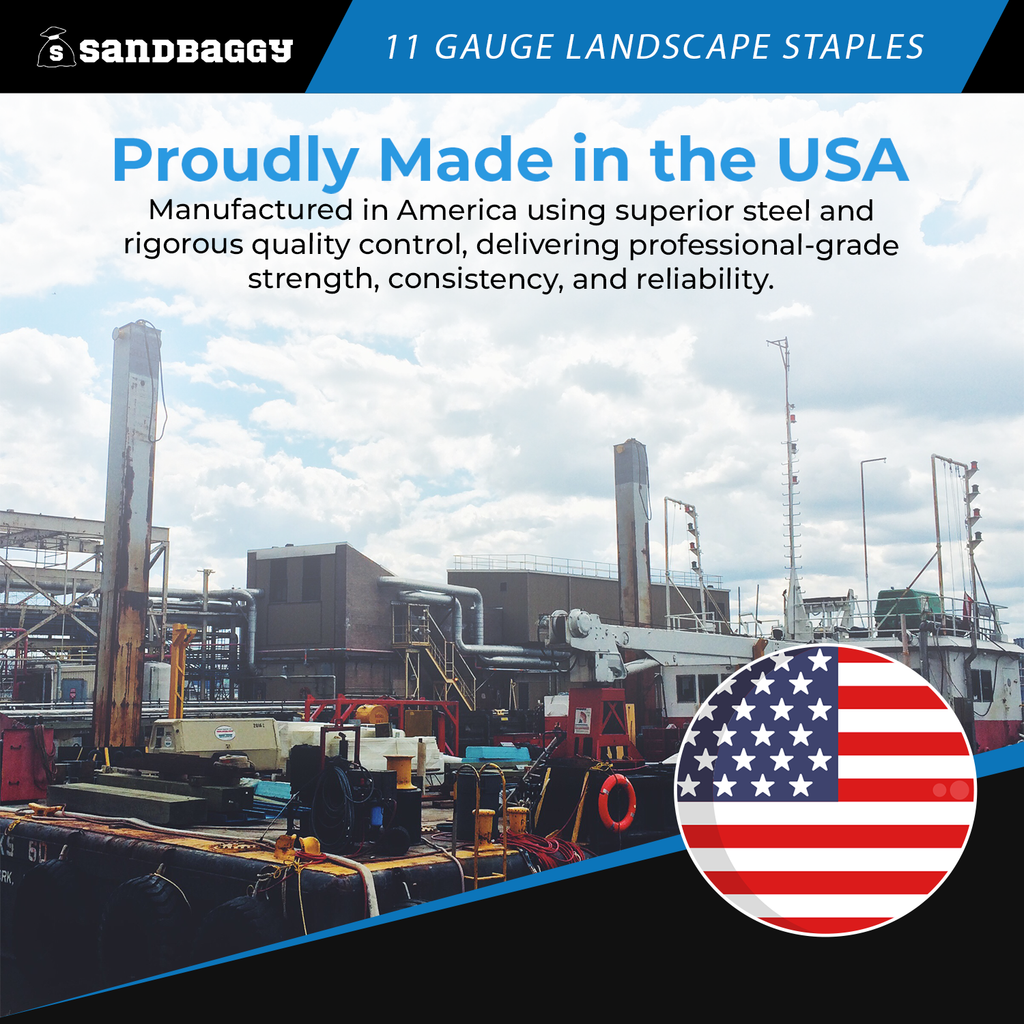 LLandscape staples 11 G 6 in made in USA