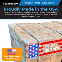 24-Inch Wooden Stakes | Made in USA