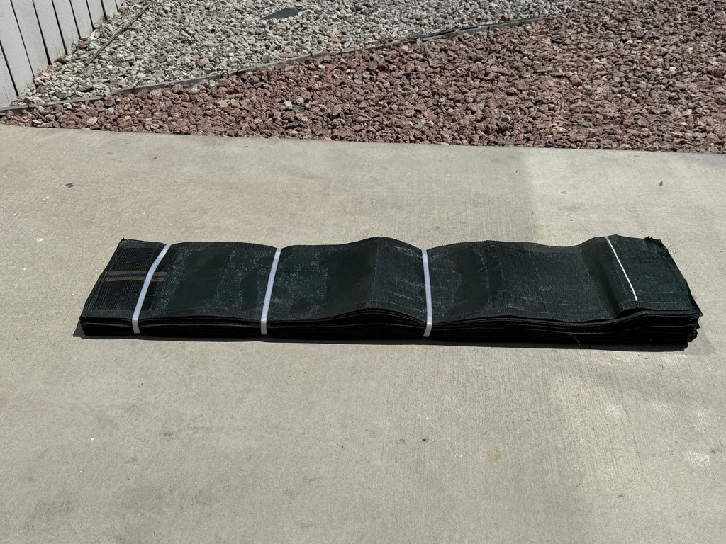 Long Tube Sandbags with Handle - 4 ft length (Lasts 1-2 Yrs) - 70 lb Capacity