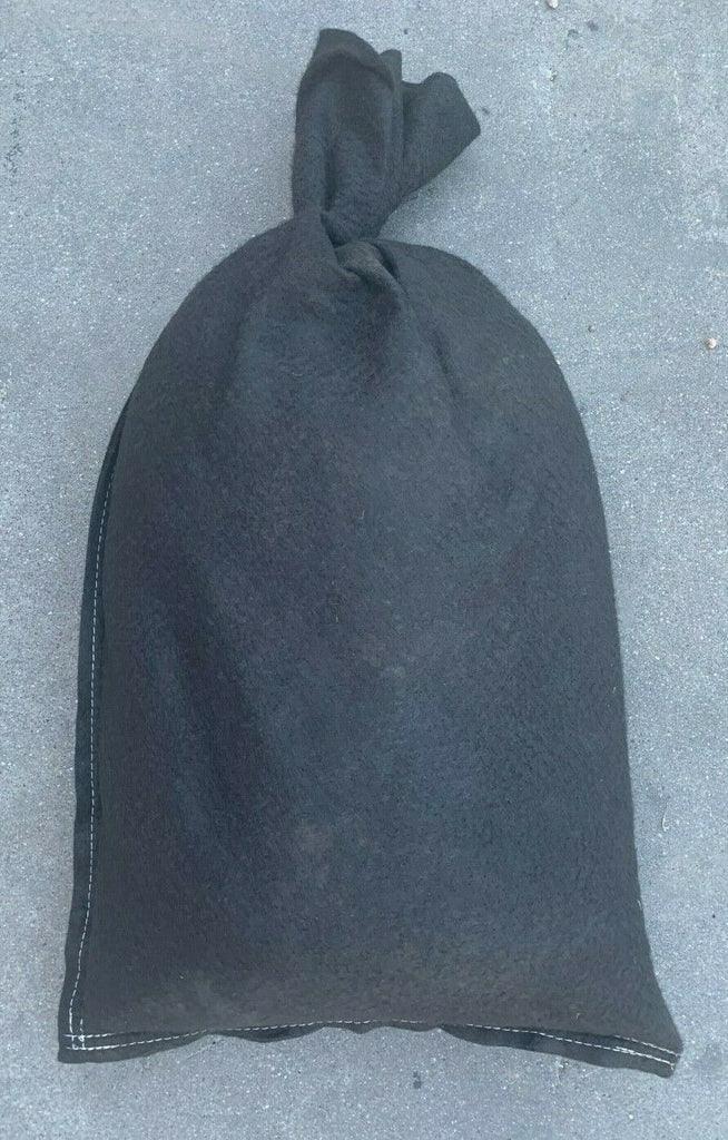 black 8 oz non woven geotextile sandbags