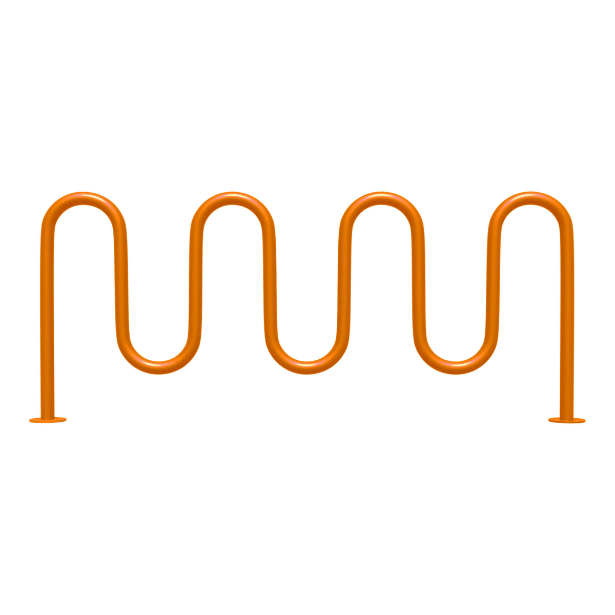 7 Loop Bike Rack Commercial 7-Loop Wave Bike Rack - 9 Bike Capacity (Orange) – Sandbaggy