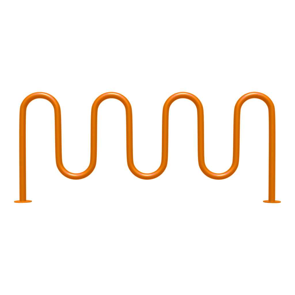 9 bike wave rack - ORANGE