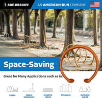 Circle Bike Rack - Orange
