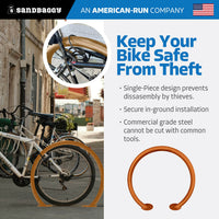 Circle Bike Rack - Orange