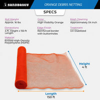 Orange Debris Netting