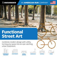 Orange Modern Bicycle Bike Rack