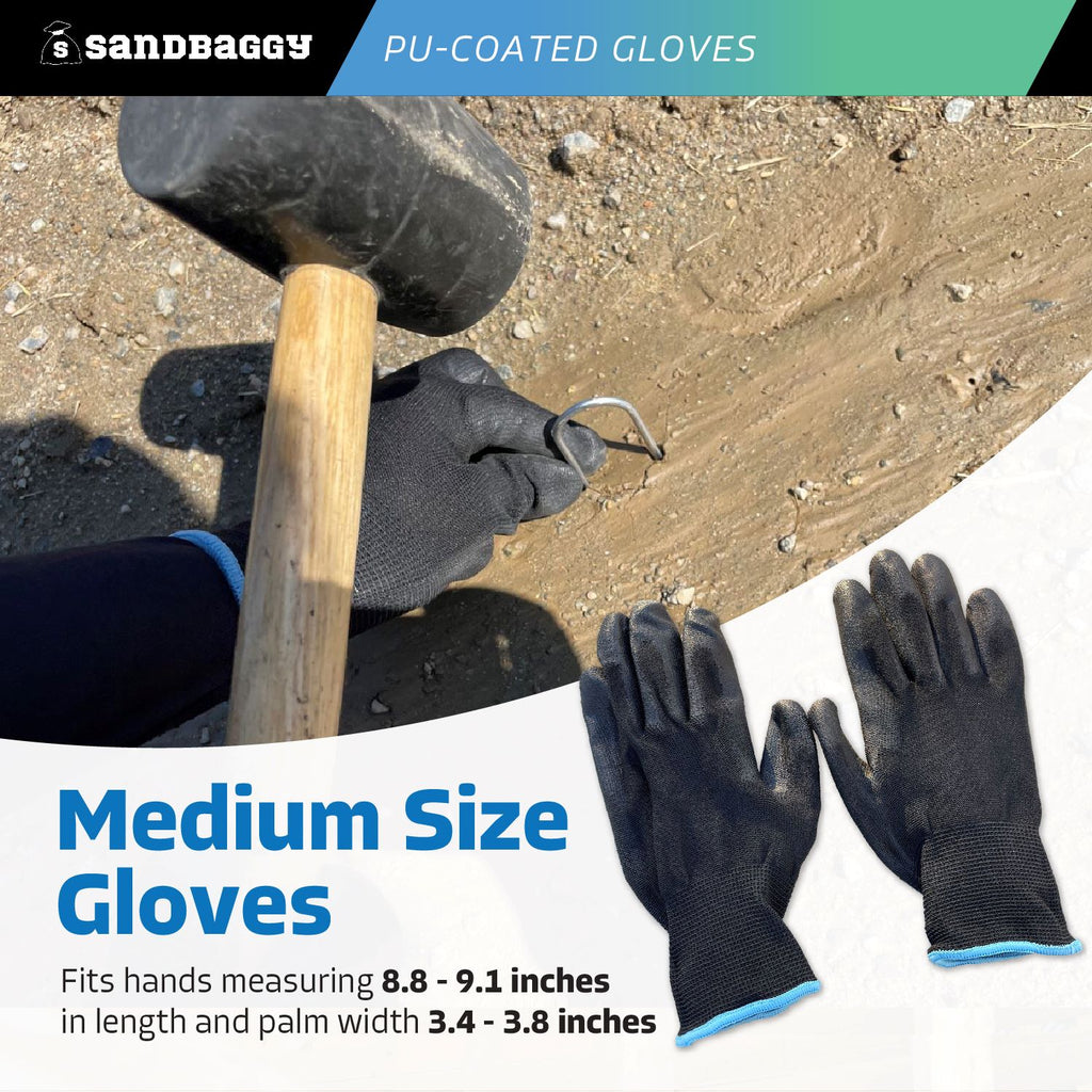 medium size pu coated gloves