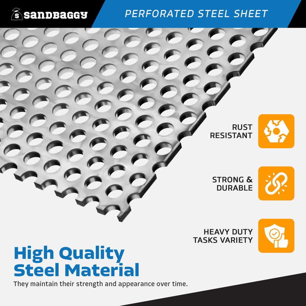 24" x 24" perforated metal sheet - rust resistant