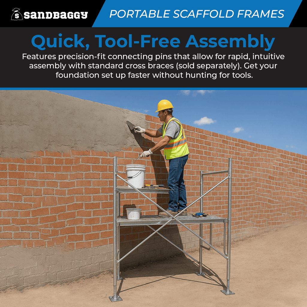 small quick assembly mobile scaffold tower