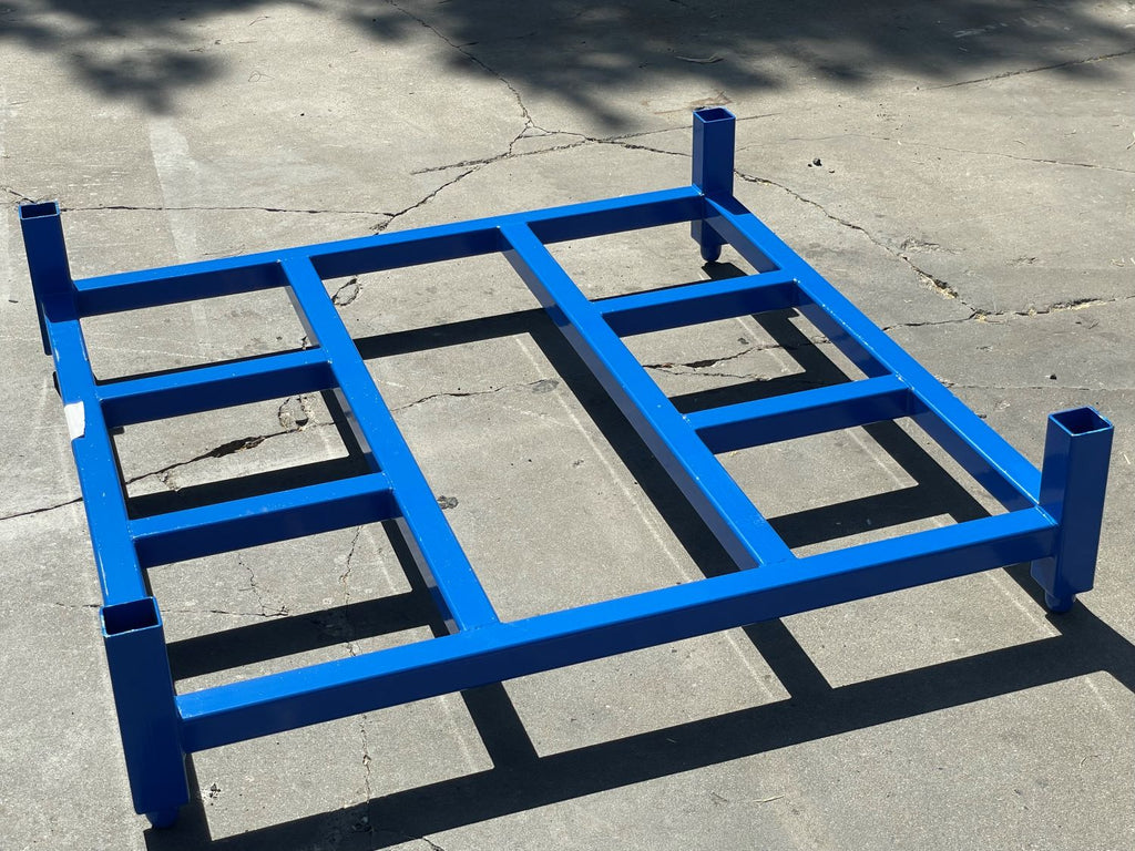 Heavy-Duty Stackable Pallet Racks - 48” x 48” x 36” | Powder-Coated Steel