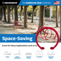 Circle Bike Rack - Red