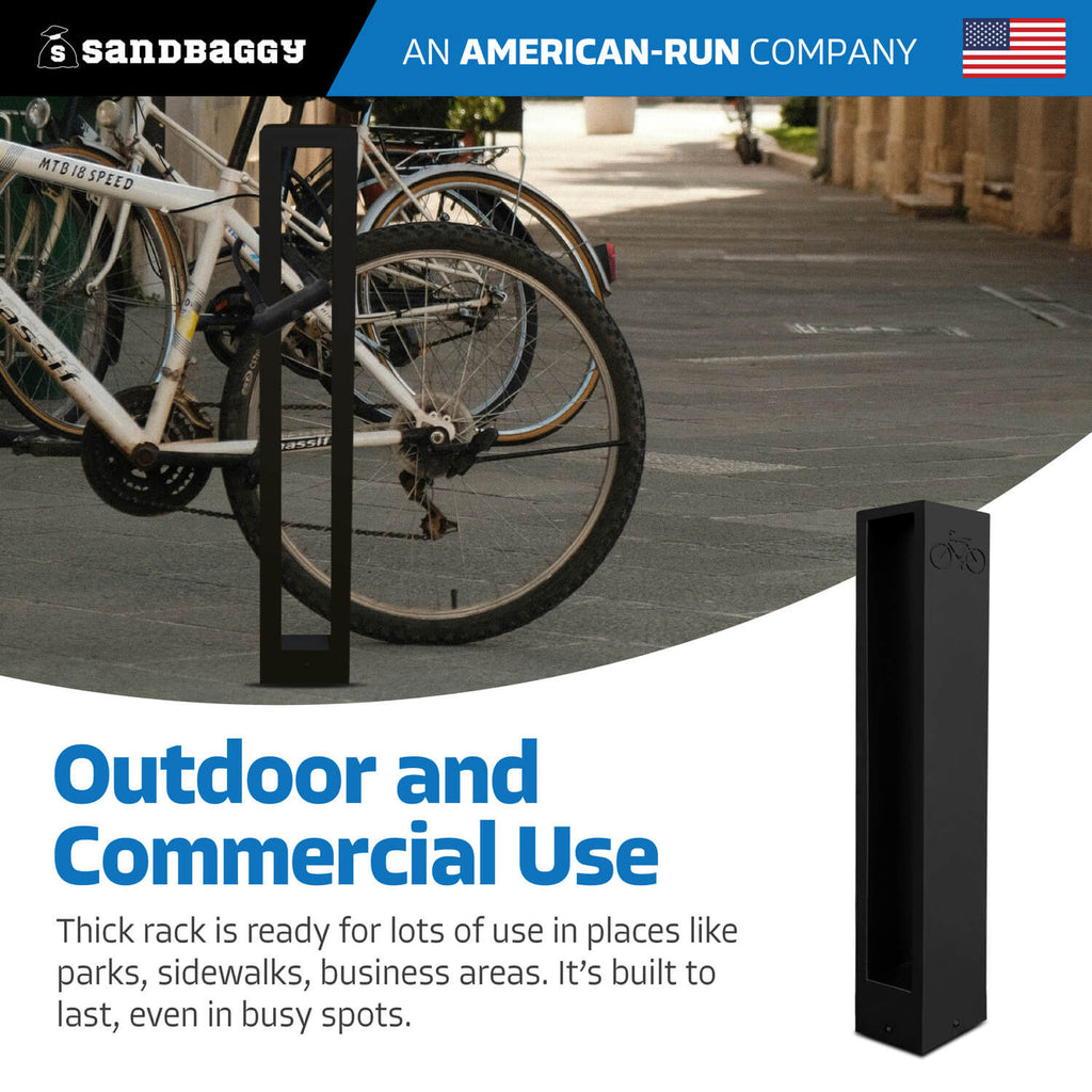 Modern Black Aluminum Bike Rack | Commercial, Outdoor | Dual Capacity ...