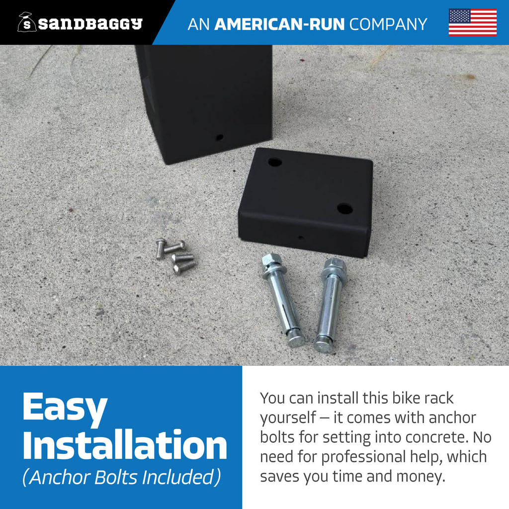 Bikeep Rack Modern Black Aluminum Bike Rack | Commercial, Outdoor | Dual Capacity ...