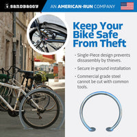 Circle Bike Rack - Silver